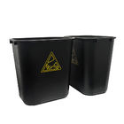 35L PP Cuadrado de plástico contenedor de residuos antistático ESD Electrostático de la sala limpia caja de herramientas de la basura