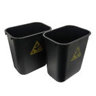 PP plástico negro antistático ESD SMT electrostático caja de herramientas de la sala limpia ESD contenedor de basura