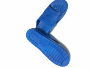 Tipo cruzado color del deslizador del ESD del material del SPU de los zapatos de seguridad del ESD azul para el recinto limpio