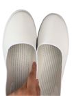 Los zapatos estáticos antis del recinto limpio para la manga larga ESD patean el cuero superior blanco
