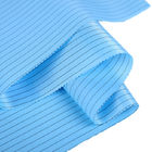 Material estático anti de la ropa del ESD del carbono del poliéster 110GSM