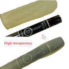 Amarillo libre de polvo 1000pcs/Bag de las altas de la transparencia del látex chozas disponibles del finger