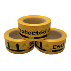 El ESD protegió la cinta amonestadora antiestática amarilla del PVC del área industrial