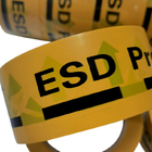 El ESD protegió la cinta amonestadora antiestática amarilla del PVC del área industrial