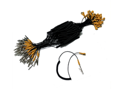 Negro Amarillo 1.8m cable de conexión a tierra ESD para la sala limpia