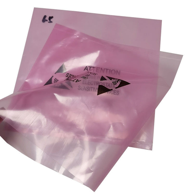 Rosa transparente anti de tragante abierto modificado para requisitos particulares del bolso del PWB ESD de los parásitos atmosféricos que embala