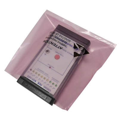 Rosa transparente anti de tragante abierto modificado para requisitos particulares del bolso del PWB ESD de los parásitos atmosféricos que embala