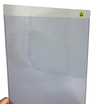 Tenedor de documento del ESD de la prenda impermeable del PVC antiestático para el recinto limpio