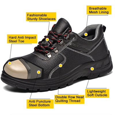 Respirable antiestático anti de los zapatos de seguridad del ESD de la puntura del impacto anti de los hombres