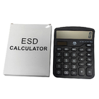 Calculadora estática anti de 12 dígitos del ESD de la calculadora de la oficina libre de polvo negra del recinto limpio