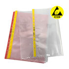 Bolso estático anti libre de polvo del documento del bolso A4 A3 ESD del fichero del agujero del recinto limpio 11 con rosado o amarillo