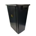 Electrostático negro plástico la caja de herramientas del recinto limpio de los PP SMT bote de basura cubo de la basura antiestático del ESD