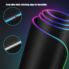 Alfombrilla de ráton extendida llevada que brilla intensamente del RGB del juego de las alfombrillas de ráton de la base de goma anti grande impermeable del resbalón