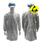 5 mm de rejilla ESD Antistático abrigo de seguridad Respirable malla de espalda para el cuarto limpio