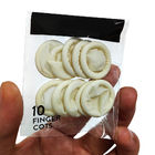 10pc Camas de dedos de látex Lámina de dedos desechables de látex natural para uso industrial