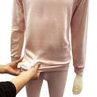 Rosa ESD de absorción de sudor de algodón Lycra ESD de ropa interior antiestática para el cuarto limpio