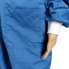 Vestido a prueba de polvo ESD manguito de espandéx libre de polvo poliéster lino libre de humo para el laboratorio sala limpia