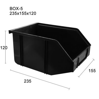 235*155*120mm PP Plástico de muchos diseños Durable libre de lingotes ESD caja de envío antistática