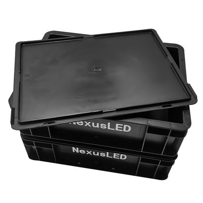 Caja electrónica antistatica SMT Rack PCB negro Componente de almacenamiento de embalaje Contenedor bandeja de plástico ESD Caja antistatica