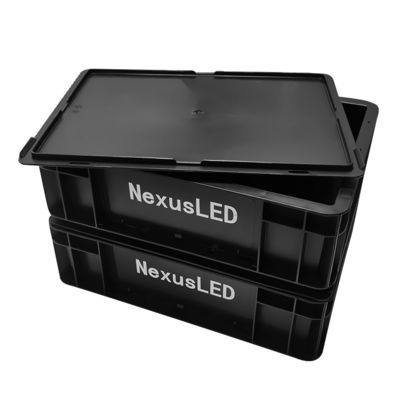 Caja electrónica antistatica SMT Rack PCB negro Componente de almacenamiento de embalaje Contenedor bandeja de plástico ESD Caja antistatica