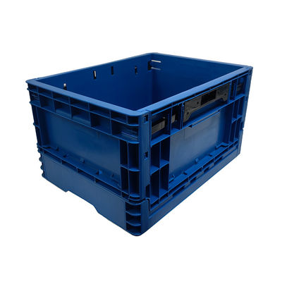 Caja de almacenamiento plegable ESD azul