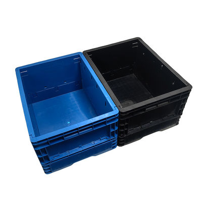 Caja de almacenamiento plegable ESD azul