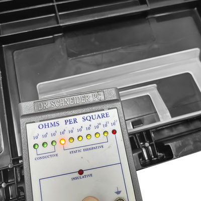 Componentes electrónicos plegables Caja de contenedores Caja antistática Caja de contenedores de palets Caja de almacenamiento de PCB de plástico