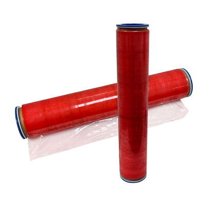Película de envoltura de LDPE rojo transparente antistatico de 500 mm Película de estiramiento ESD
