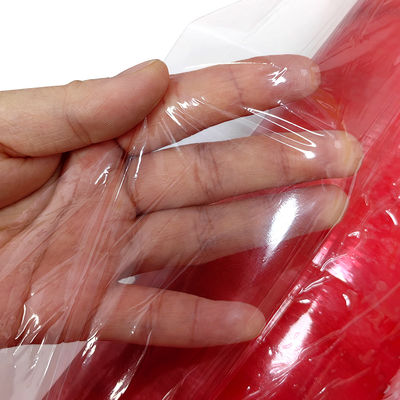 Película de envoltura de LDPE rojo transparente antistatico de 500 mm Película de estiramiento ESD