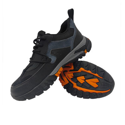 Zapatillas deportivas de trabajo industrial y de construcción para hombres resistentes a los impactos y resistentes a los impactos con características de seguridad para los dedos de las patas de acero