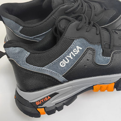 Zapatillas deportivas de trabajo industrial y de construcción para hombres resistentes a los impactos y resistentes a los impactos con características de seguridad para los dedos de las patas de acero