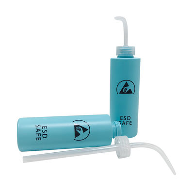 500 ml ESD Antistático Botella de lavado Tipo de compresión de plástico Dispensador de alcohol Dispensador de pegamento antiestático para el área segura de ESD