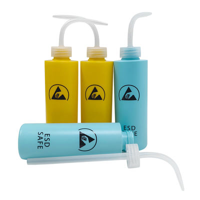 500 ml ESD Antistático Botella de lavado Tipo de compresión de plástico Dispensador de alcohol Dispensador de pegamento antiestático para el área segura de ESD