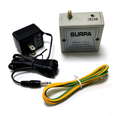 Monitoreo de correa de muñeca antistática 518-1 Alarma de anillo electrostático Esd Probador de correa de muñeca