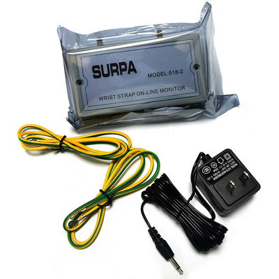 518-2 ESD Monitoreo de correa de muñeca antiestática Alarma de anillo electrostático Probador de correa de muñeca antiestática