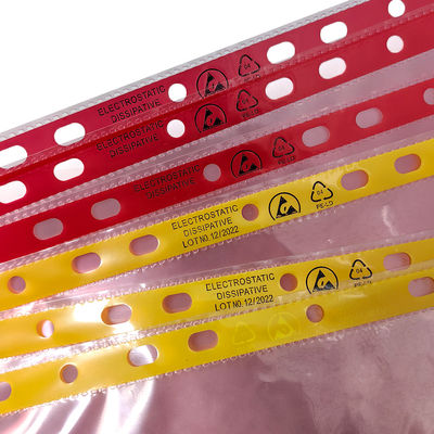 11 agujeros Bolsa de archivos de sala limpia rosa o amarilla A4 A3 Bolsa de documentos antiestática ESD libre de polvo