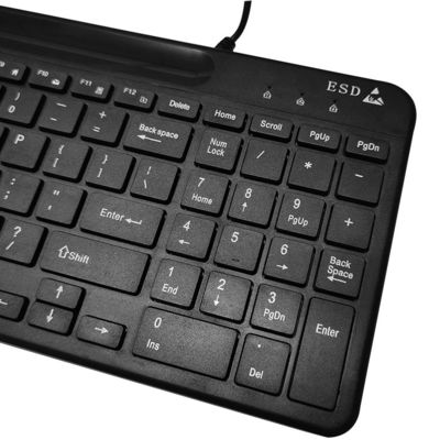 Uso de sala limpia ESD Negro ESD Antistático Con cableado de teclado de ratón para laboratorio