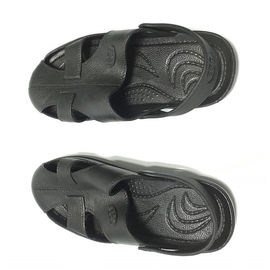 Parte superior segura del SPU de Toe Protected Blue Black White de la sandalia de los zapatos disipantes estáticos