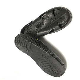 Parte superior segura del SPU de Toe Protected Blue Black White de la sandalia de los zapatos disipantes estáticos