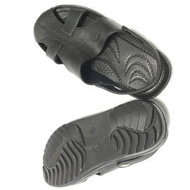 Parte superior segura del SPU de Toe Protected Blue Black White de la sandalia de los zapatos disipantes estáticos