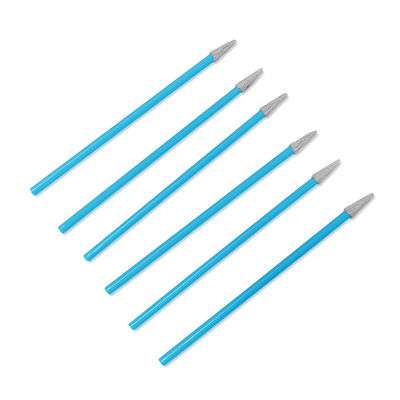 PS750B Limpieza electrónica de PCB 74 mm Sala limpia libre de lingotes Poliéster Swabs de punta de cabeza