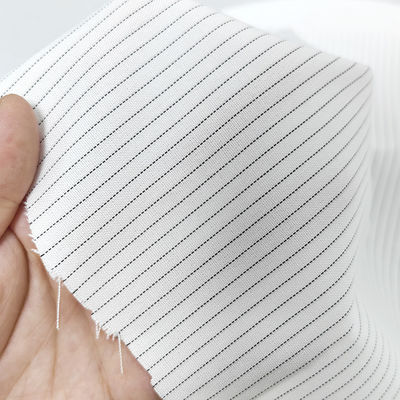 5 mm Bandas 65% Poliéster 34% Vicosa 1% Fibra de carbono Tejido antistático Sala limpia Tejido ESD Tejido antistático Tejido