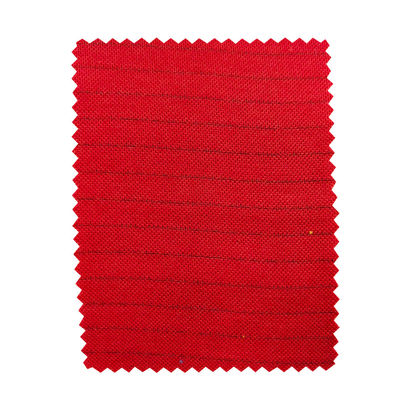 Tejido antistático de punto de PVC para camiseta de polo Esd Rojo Amarillo 260gm