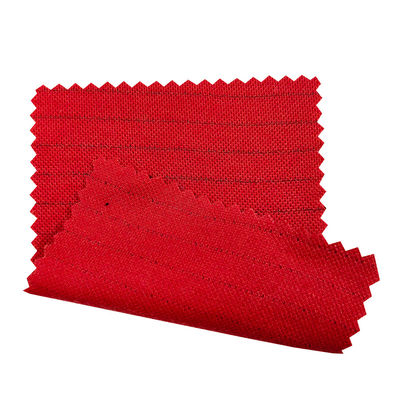 Tejido antistático de punto de PVC para camiseta de polo Esd Rojo Amarillo 260gm