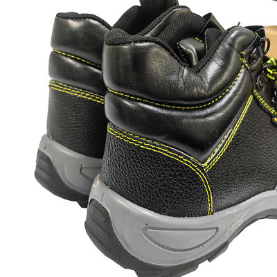 Calzado de seguridad negro anti-rompe, anti-perforación, de acero, para hombres, calzado de protección para los dedos de los pies, resistente a ácidos y álcalis, calzado de trabajo
