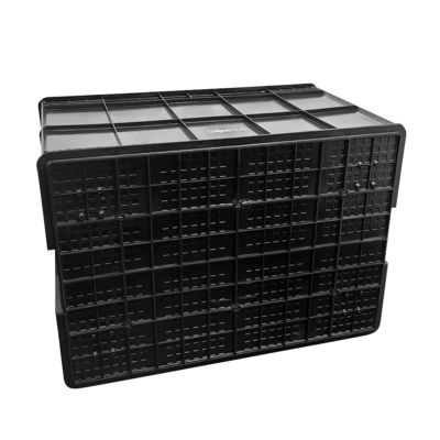 800*400*230mm Caja de rotación conductiva de plástico ESD de piezas electrónicas Caja negra de caja antiestática