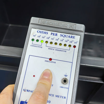 800*400*230mm Caja de rotación conductiva de plástico ESD de piezas electrónicas Caja negra de caja antiestática