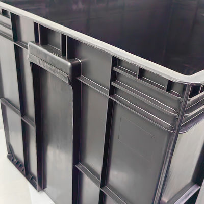 800*400*230mm Caja de rotación conductiva de plástico ESD de piezas electrónicas Caja negra de caja antiestática