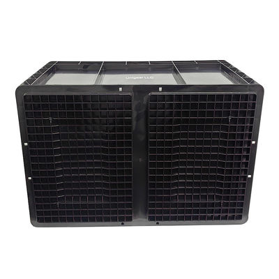 600*400*230mm Caja de plástico antistatico ESD negro de piezas electrónicas Caja de piezas electrónicas Caja antistatico para la industria electrónica