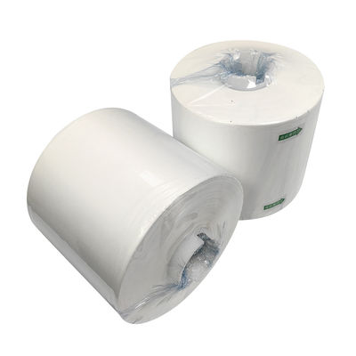 Papel industrial sin polvo de gran rollo Papel absorbente de aceite Papel sin polvo Tejido 25*38 Papel sin polvo Papel blanco sin polvo